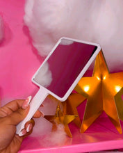 Load image into Gallery viewer, Keep Dreaming swan hand held mirror