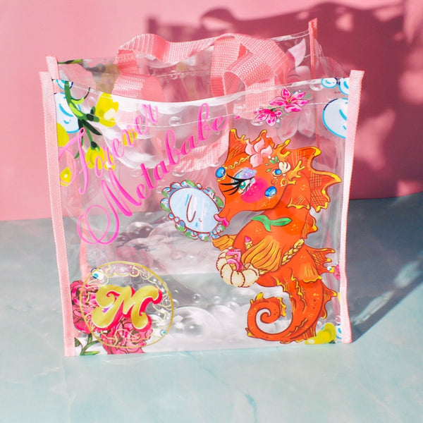 Tote Makeup Bag seahorse