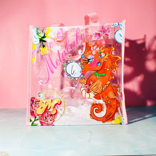 Tote Makeup Bag seahorse
