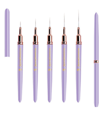 Battie Eyeliner brush set (6mm,8mm,12mm,15mm,25mm.)