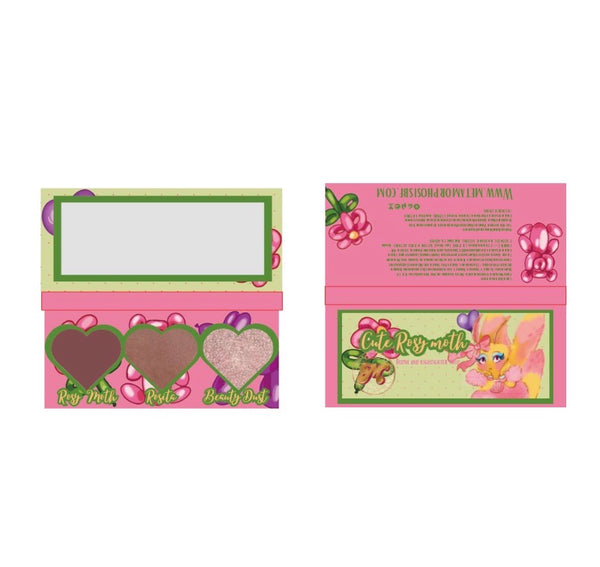 Cute Rosy Moth Blush Trio
